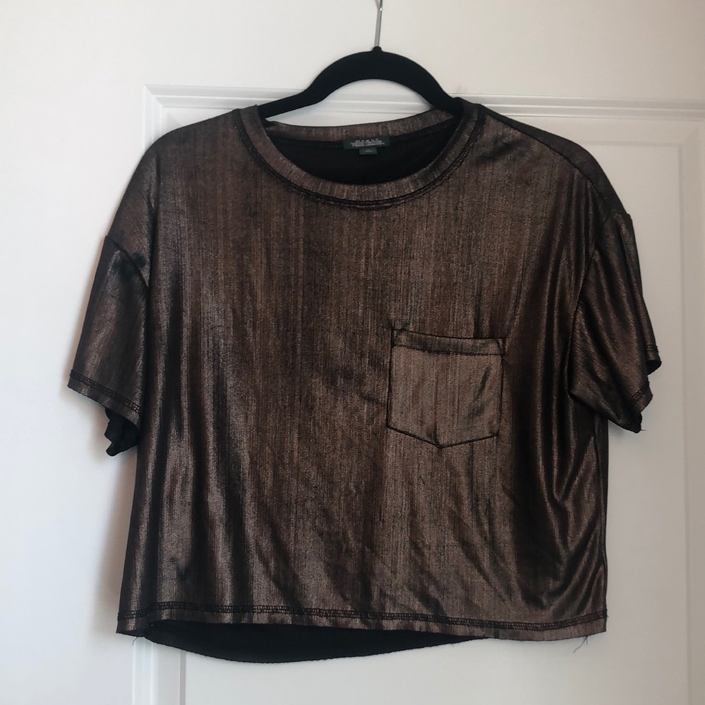 Metallic crop top